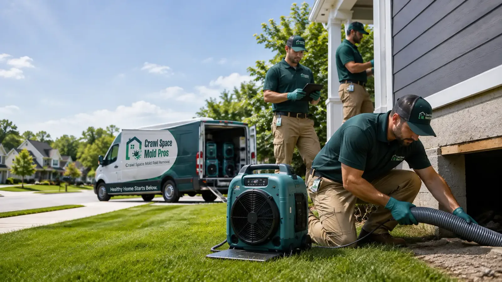 Crawl Space Mold Removal in Ivoryton, CT
